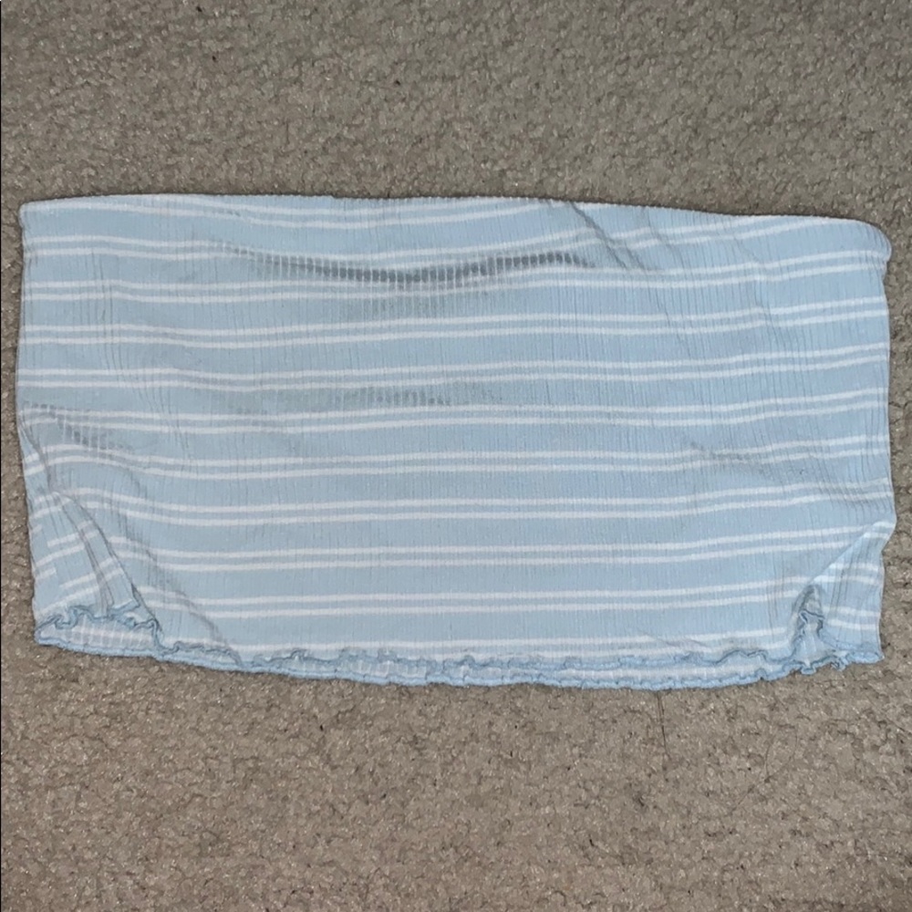 pac sun striped tube top